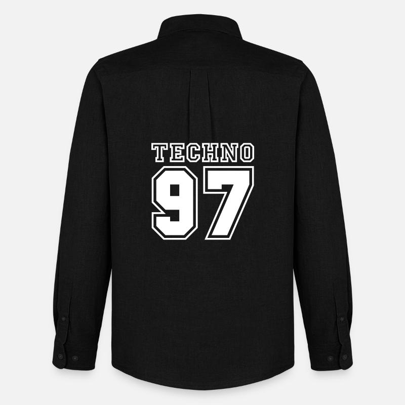 TECHNO 97 - Männer Oxford Hemd von Stanley/Stella - Schwarz