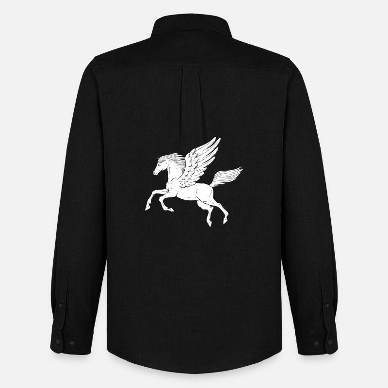 Pegasus - Männer Oxford Hemd von Stanley/Stella - Schwarz
