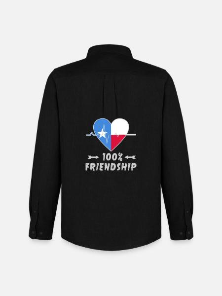 Somalia und Polen 100% Freundschaft - Männer Oxford Hemd von Stanley/Stella - Schwarz
