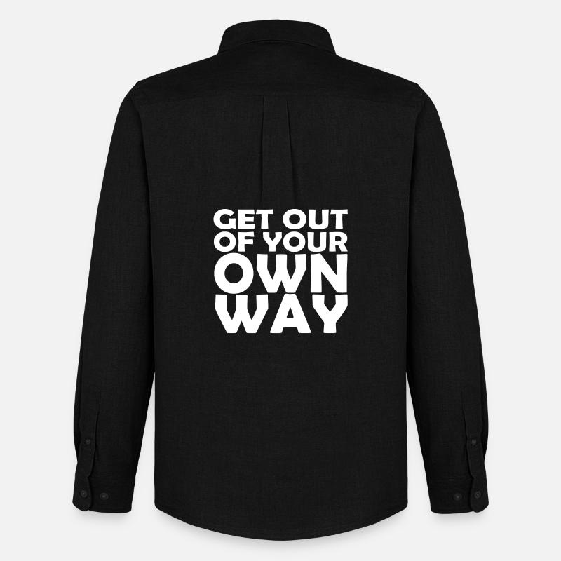 OWN WAY - Männer Oxford Hemd von Stanley/Stella - Schwarz