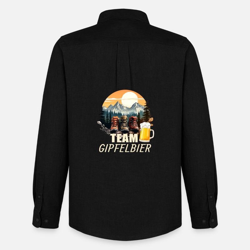 Team Gipfelbier - Männer Oxford Hemd von Stanley/Stella - Schwarz