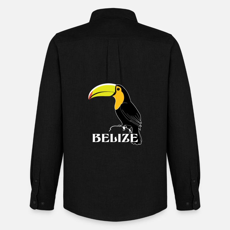 Tukan Belize - Männer Oxford Hemd von Stanley/Stella - Schwarz