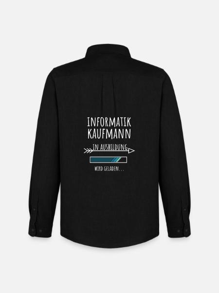 Informatikkaufmann Ausbildung Beruf Geschenk - Männer Oxford Hemd von Stanley/Stella - Schwarz