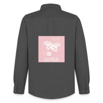 Las Vegas Casino Dice - Men's Oxford Shirt by Stanley/Stella - anthracite - Back - AI Model Male 185 dark (185cm)