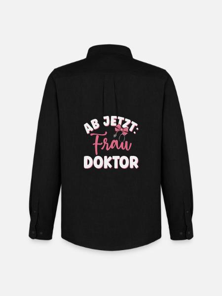 Ärztin Frau Doktor - Männer Oxford Hemd von Stanley/Stella - Schwarz