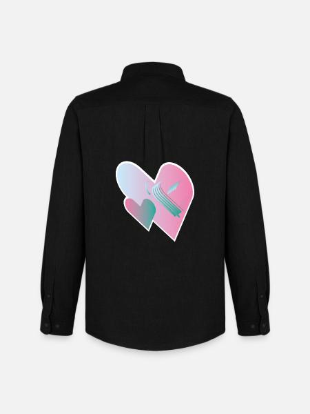Love Assemble 00 - Men's Oxford Shirt by Stanley/Stella - black