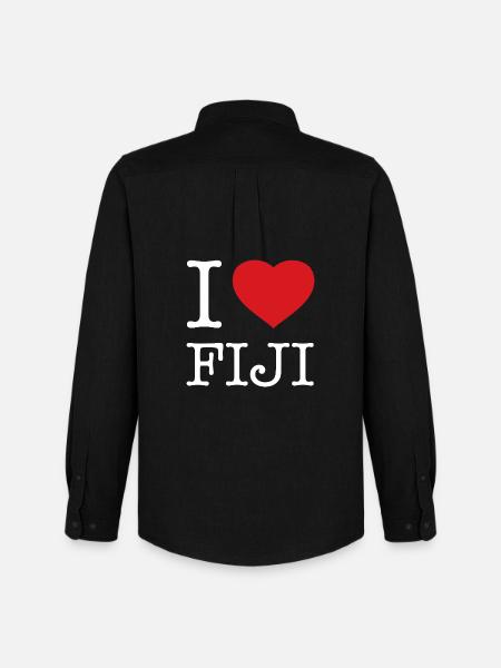 J’ADORE LES FIDJI - Chemise Oxford homme Stanley/Stella - noir