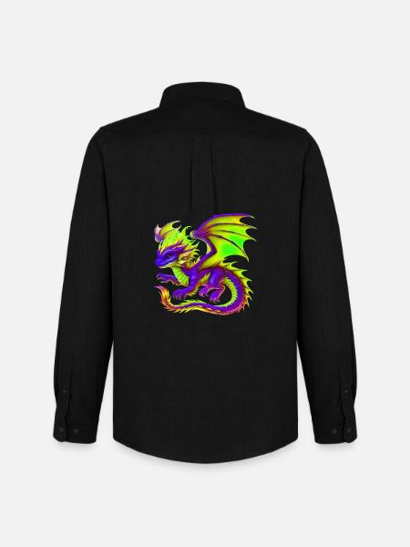 Dragon - Men's Oxford Shirt by Stanley/Stella - black