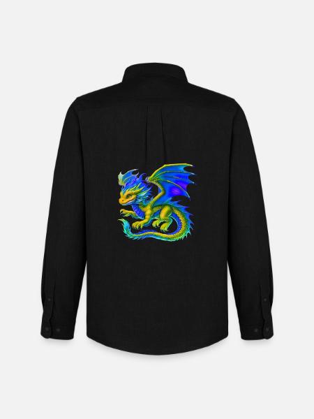 Dragon - Men's Oxford Shirt by Stanley/Stella - black