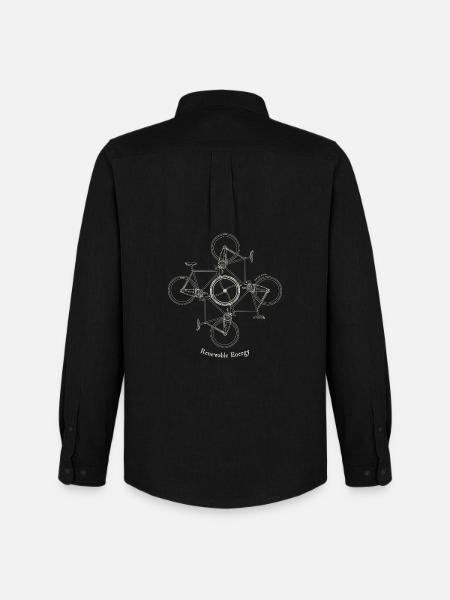 Cycle Grid Renewable Energy - Men's Oxford Shirt by Stanley/Stella - black