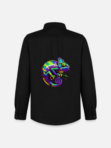 Chameleon - Men's Oxford Shirt by Stanley/Stella - black