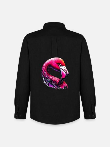 Flamingo - Men's Oxford Shirt by Stanley/Stella - black