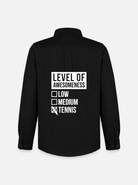 Tennis Tennis Tennis - Men's Oxford Shirt by Stanley/Stella - black
