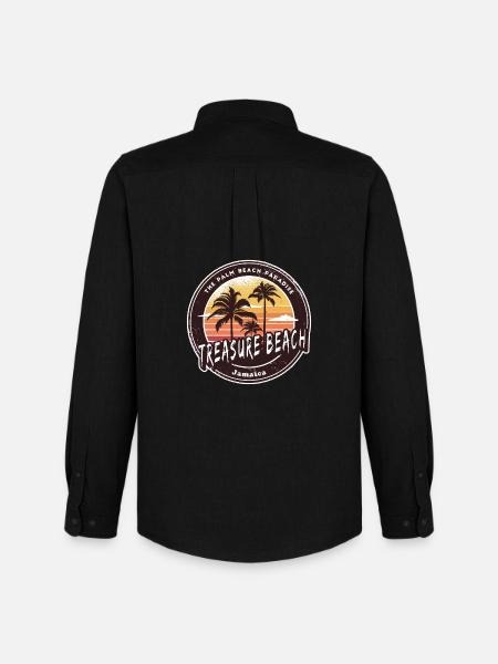 Treasure Beach Jamaica Caribbean - Men's Oxford Shirt by Stanley/Stella - black