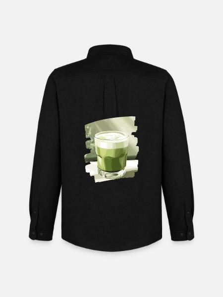 Matcha Latte Lover Thé vert - Chemise Oxford homme Stanley/Stella - noir