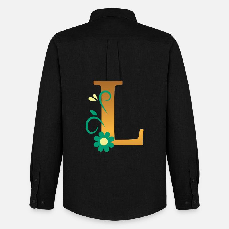 L - Men's Oxford Shirt by Stanley/Stella - black