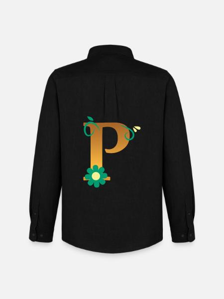 P - Men's Oxford Shirt by Stanley/Stella - black