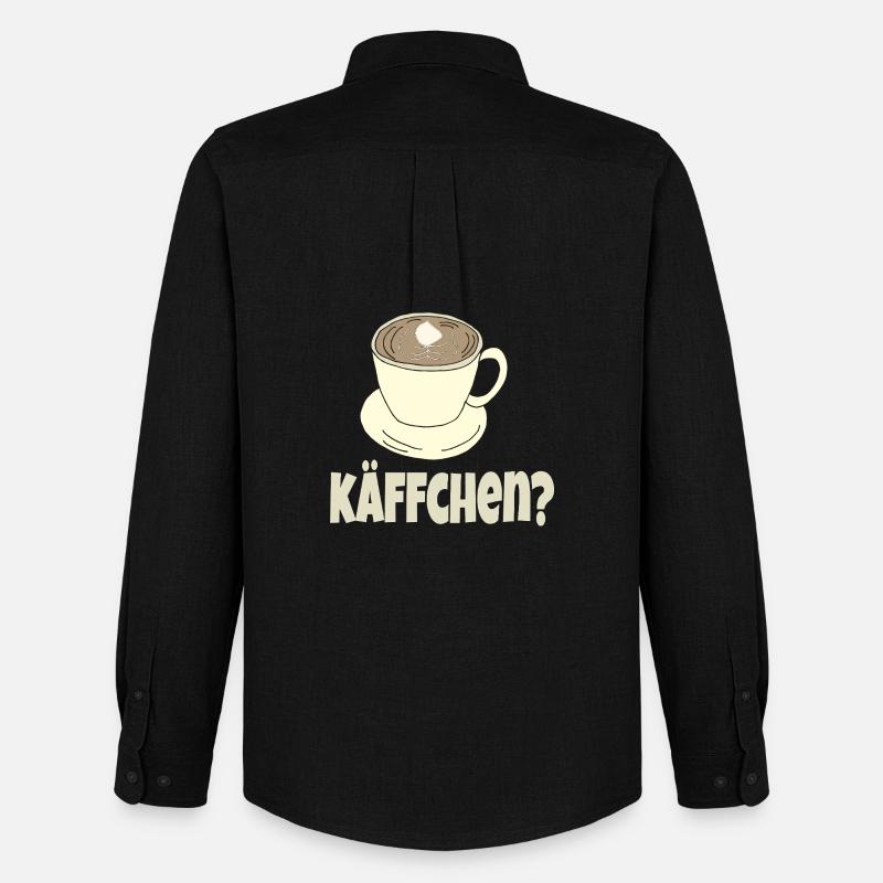 kaffeetasse kaeffchen - Männer Oxford Hemd von Stanley/Stella - Schwarz