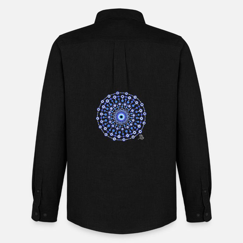 Mandala Schutz - Männer Oxford Hemd von Stanley/Stella - Schwarz