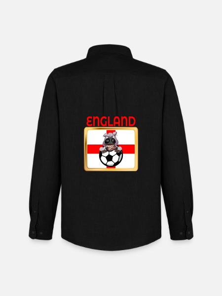 PFERD LIEBT FUSSBALL FUSSBALL - Männer Oxford Hemd von Stanley/Stella - Schwarz