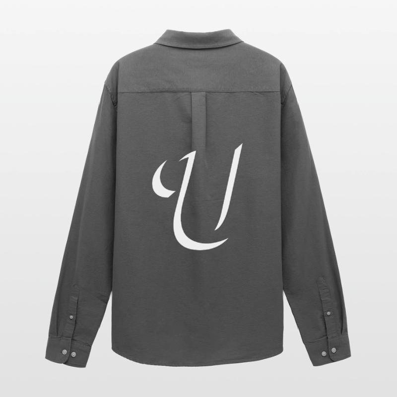 Elegant Letter U pattern with dynamic shape Men's Oxford Shirt by Stanley/Stella