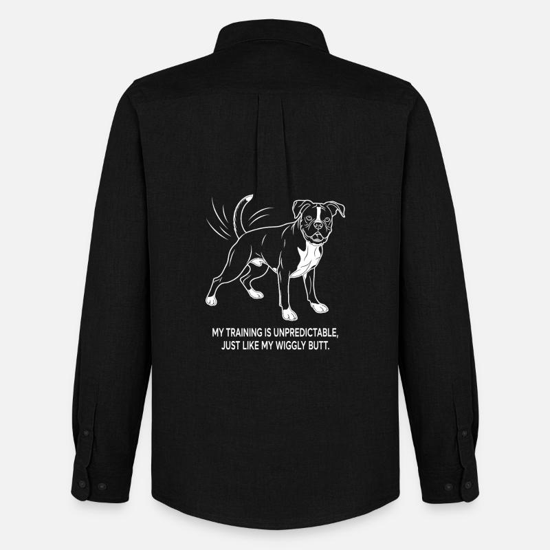 Unpredictable training and wobbly buttocks - Men's Oxford Shirt by Stanley/Stella - black