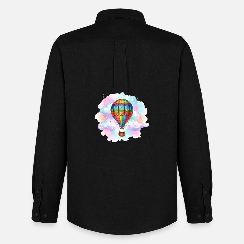 Ballon - Männer Oxford Hemd von Stanley/Stella - Schwarz