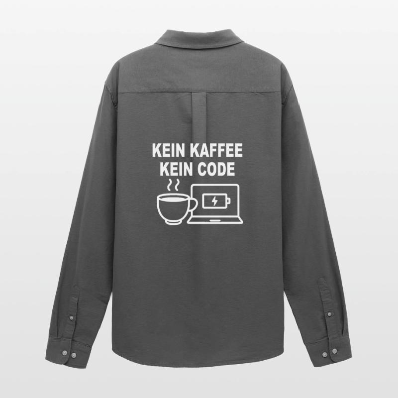 Kein Kaffee Kein Code - Conception de programmeur amusant Chemise Oxford homme Stanley/Stella