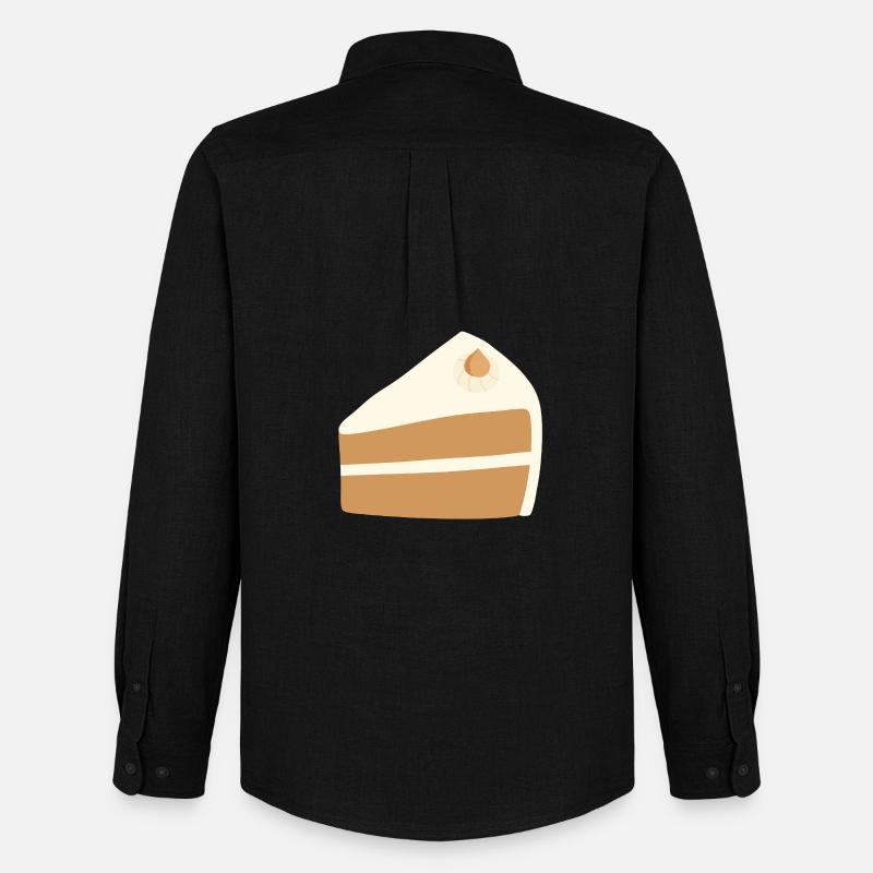 Nusskuchen-Scheiben-Design - Männer Oxford Hemd von Stanley/Stella - Schwarz