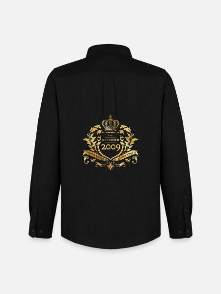 16th Birthday Semper Verum - Established 09/2009 - Men's Oxford Shirt by Stanley/Stella - black