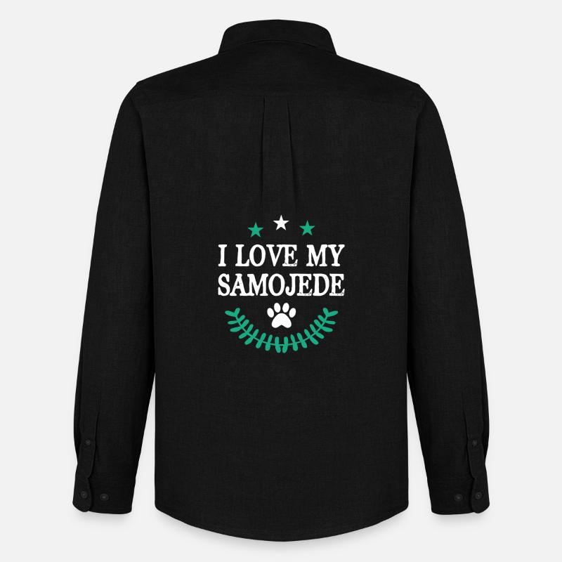 SAMOJEDE - Männer Oxford Hemd von Stanley/Stella - Schwarz