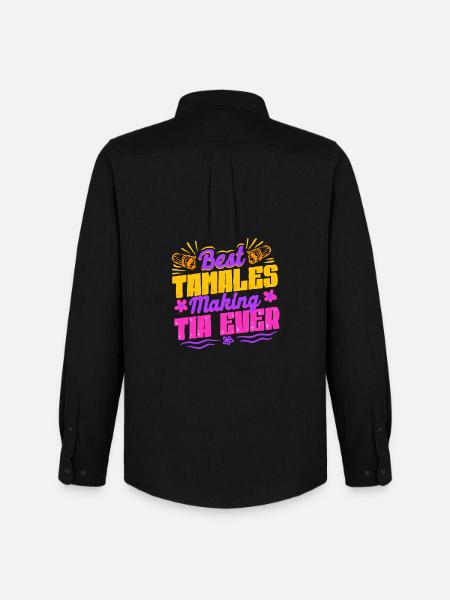 Tamale Best Tamales Making Tia Ever - Men's Oxford Shirt by Stanley/Stella - black