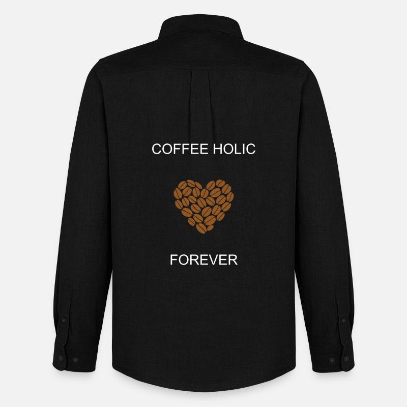 Coffee Holic Forever Engagierter Koffein-Enthusiast - Männer Oxford Hemd von Stanley/Stella - Schwarz