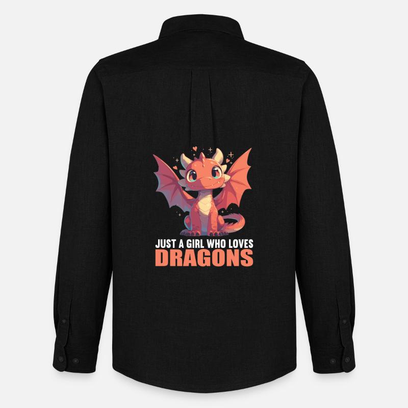Drachen Drache - Männer Oxford Hemd von Stanley/Stella - Schwarz