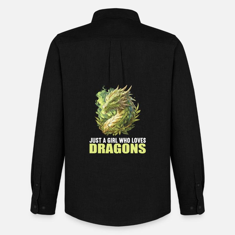 Drachen Drache - Männer Oxford Hemd von Stanley/Stella - Schwarz