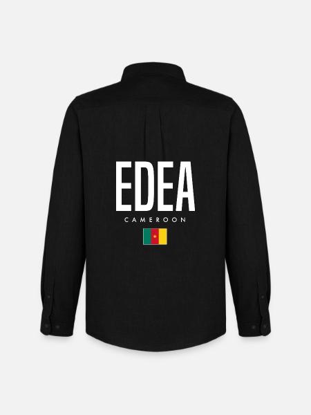 Edea Kamerun Kameruner - Männer Oxford Hemd von Stanley/Stella - Schwarz