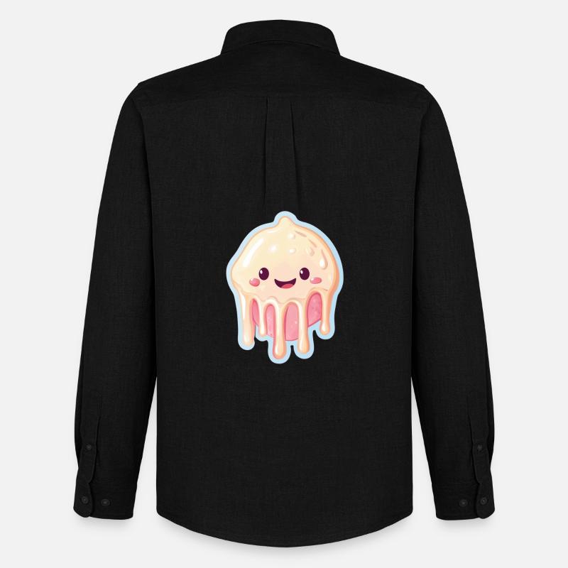 Eiscreme Eis - Männer Oxford Hemd von Stanley/Stella - Schwarz