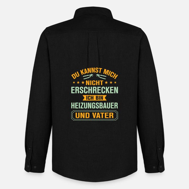 Heating Engineer Heating Construction Plumber Plumber - Men's Oxford Shirt by Stanley/Stella - black