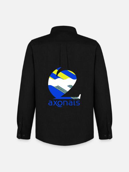 Axonais - Chemise Oxford homme Stanley/Stella - noir