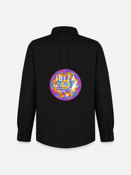 Ibiza Balearic Islands Design - Men's Oxford Shirt by Stanley/Stella - black