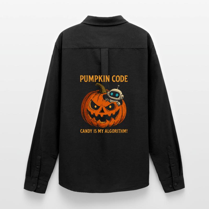 Pumpkin Code : Candy est mon algorithme ! Chemise Oxford homme Stanley/Stella