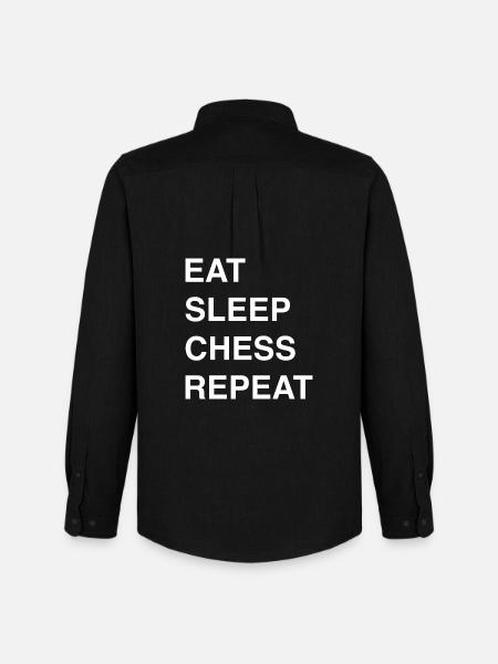 Chess ideas and chess sayings - Men's Oxford Shirt by Stanley/Stella - black