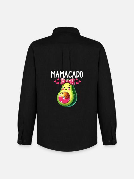 Mamacado Avocado Lover Mother's Day - Men's Oxford Shirt by Stanley/Stella - black