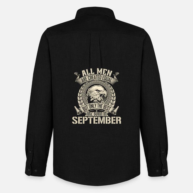 September Eagle Unity Design - Männer Oxford Hemd von Stanley/Stella - Schwarz