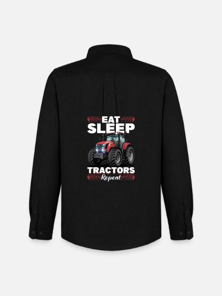 Tractor Kids Farm Lifestyle - Men's Oxford Shirt by Stanley/Stella - black