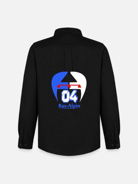 Bas-Alpine logo - Men's Oxford Shirt by Stanley/Stella - black