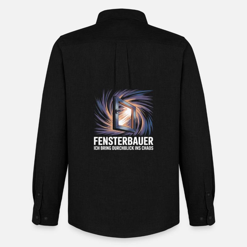 Window Manufacturer - Men's Oxford Shirt by Stanley/Stella - black