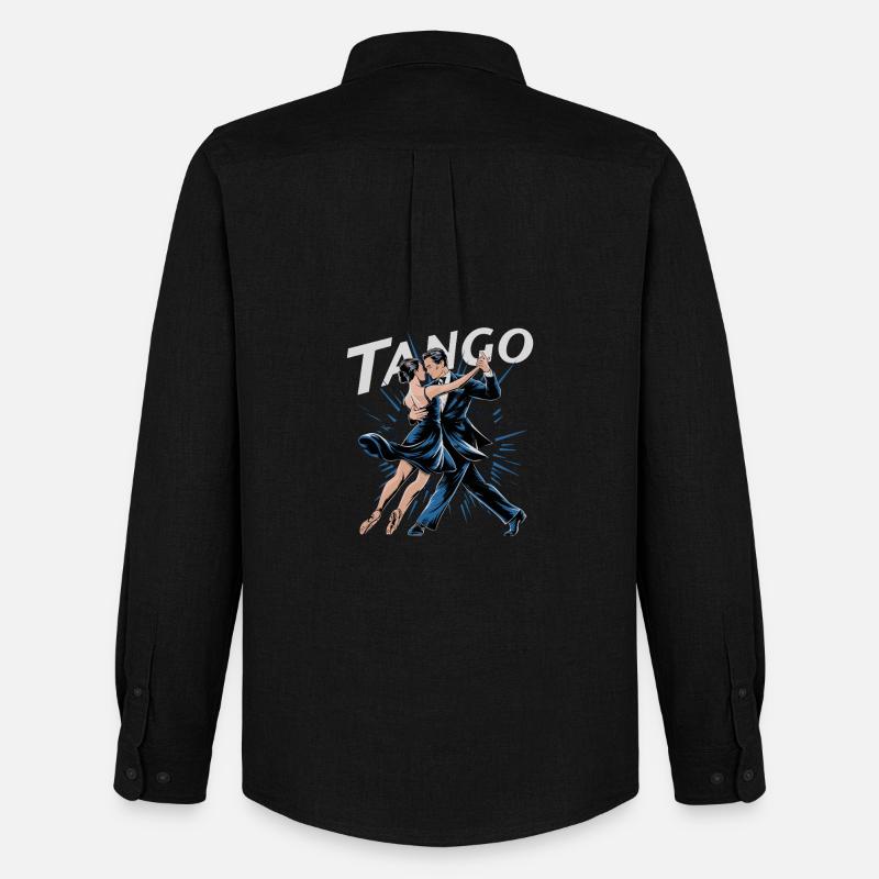  Tango Leidenschaft Paar Tanz Argentinischer Tango - Männer Oxford Hemd von Stanley/Stella - Schwarz