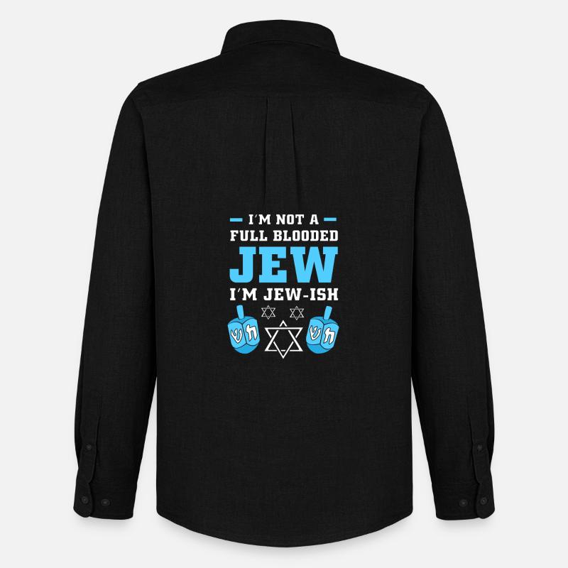 Hanoukka Hanoukka Hanoukka - Chemise Oxford homme Stanley/Stella - noir