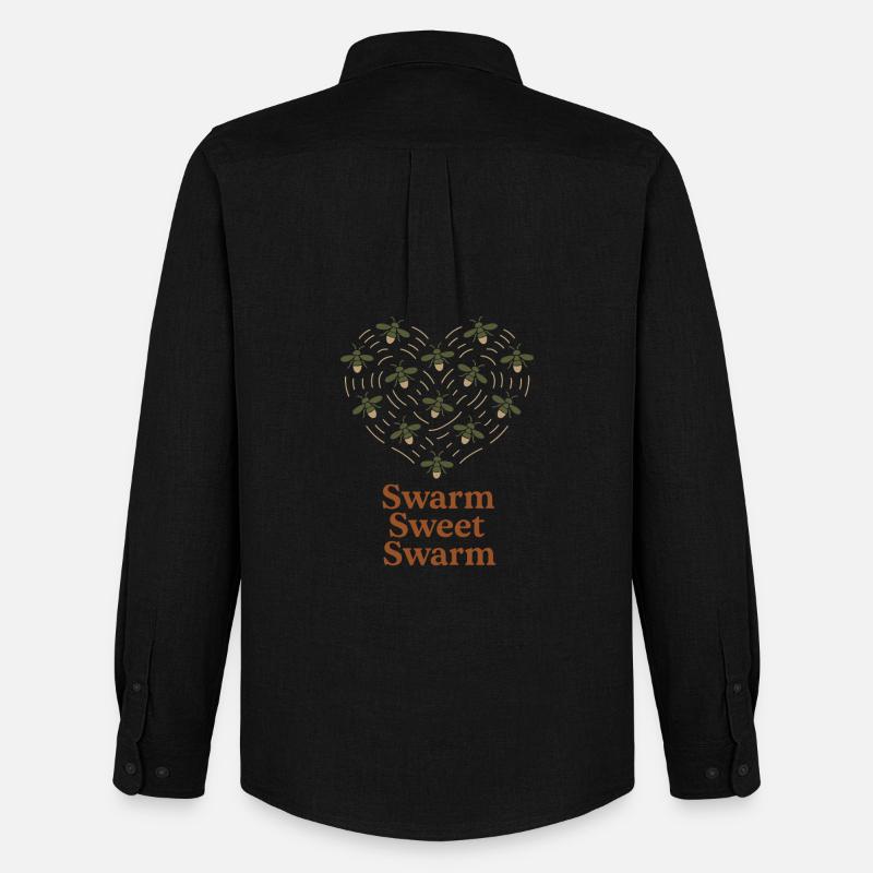 Firefly Summer Night Glow Bug Nostalgic - Männer Oxford Hemd von Stanley/Stella - Schwarz